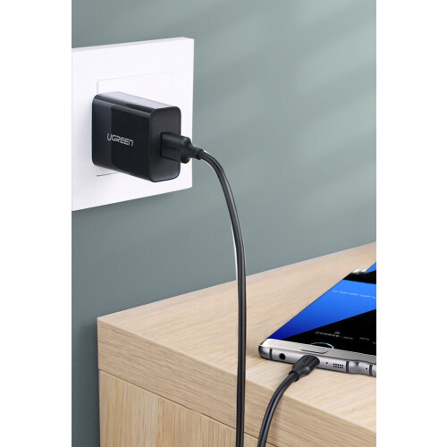 Ugreen USB-A 3.0-zu-USB-C-Kabel 3A, 1 m - Schwarz 2