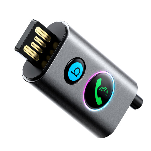Joyroom Auto-Bluetooth-Audioempfänger 3,5 mm Aux mit Mikrofon - Grau 1