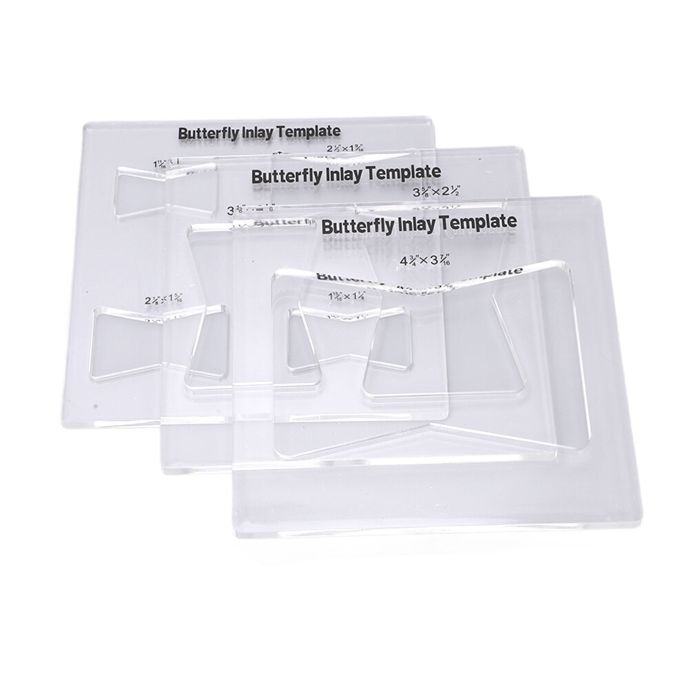 Versatile 3Pcs Butterfly Templates For Woodworking & Repair Projects 8791356354757