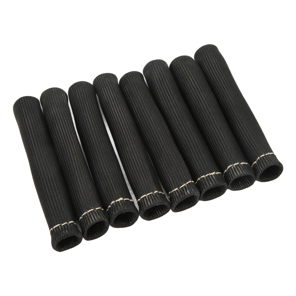 8Pcs Engine Spark Plug Wire Boot Heat Shield Protector Fiberglass Universal Fit 8711356355097