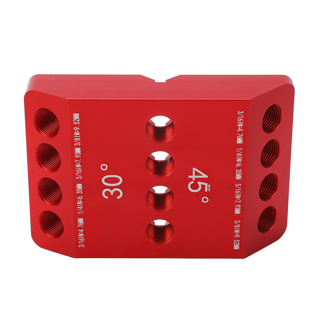 Aluminum Alloy Drill Jig 30 45 90 Degree Angles Locator Tool 8081356354803