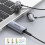 Ugreen USB-A-zu-AUX-Miniklinken-3,5-mm-Audioadapter - Grau 8