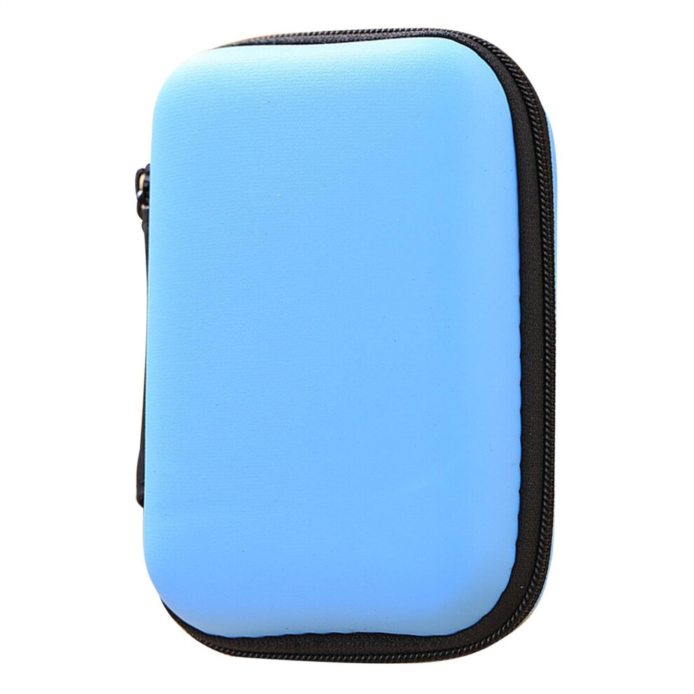Cable Travel Organizer, Lightweight Tech Carry Case, Zippered Gadget Pouch For Data Cables And Earphones, Blue 9354506588830