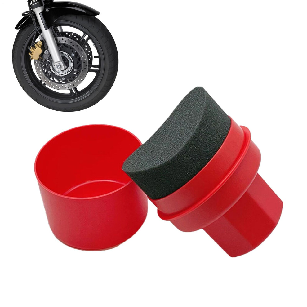 Manual Wax Applicator Pulidor Soft Curved Sponge For Professional Detailing On Tires And Car Surfaces Red 9393856690435