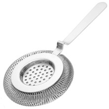 Round Cocktail Strainer Professional Stainless Steel Hawthorne Strainer Silver Bar Tool