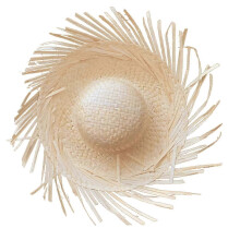 (As show, Blue) Festive Mexicanos Sombrero Hat, Colorful Photo Props Hawaiian Styles Hat with Ripped Brim Straw Hat rose Red p