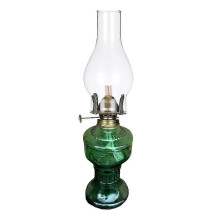 (As show, One size) Rustic Oil Lamp Vintage Glass Coal Lamp Oil Lamps for Indoor Use Home Decor Lighting Oil Lantern p
