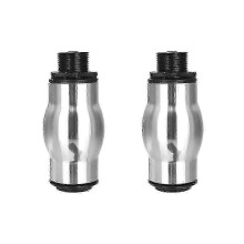 (As show, One size) 2X Stainless Steel Foamy Fountain Nozzle Water Sport Pond Spray Head Sprinkler DN25l