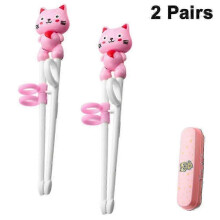 (As show, White) 2 Pairs Of Training Chopsticks, Learning Chopsticks For Kids