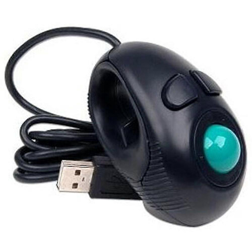 (As show, One size) Wired Mouse Neu Finger Handheld 4D Usb Mini Portable Trackball Mouse  Pc Laptop Computer 1