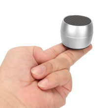 Mini BT-Lautsprecher IP67 wasserdicht 450mAh Silber