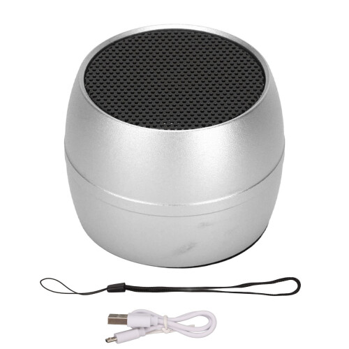 Mini Bluetooth Wasserfester Lautsprecher 450mAh Aluminium Auto Dusch Silber 1