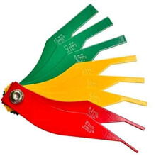 Brake Pad Thickness Gauge 8-In-1 Metal Car Truck Ruler For Brake Lining Thickness Measurements