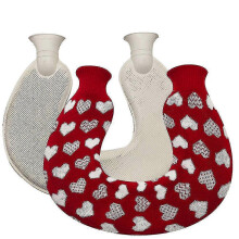 (As show, COLOR 1) U-shaped Hot Water Bottle For Neck And Shoulder, Warmer Hot Water Bag