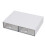 Waterproof Plastic Desktop Drawer Organizer 2-Drawer White Stackable Storage 2