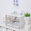 Waterproof Plastic Desktop Drawer Organizer 2-Drawer White Stackable Storage 5