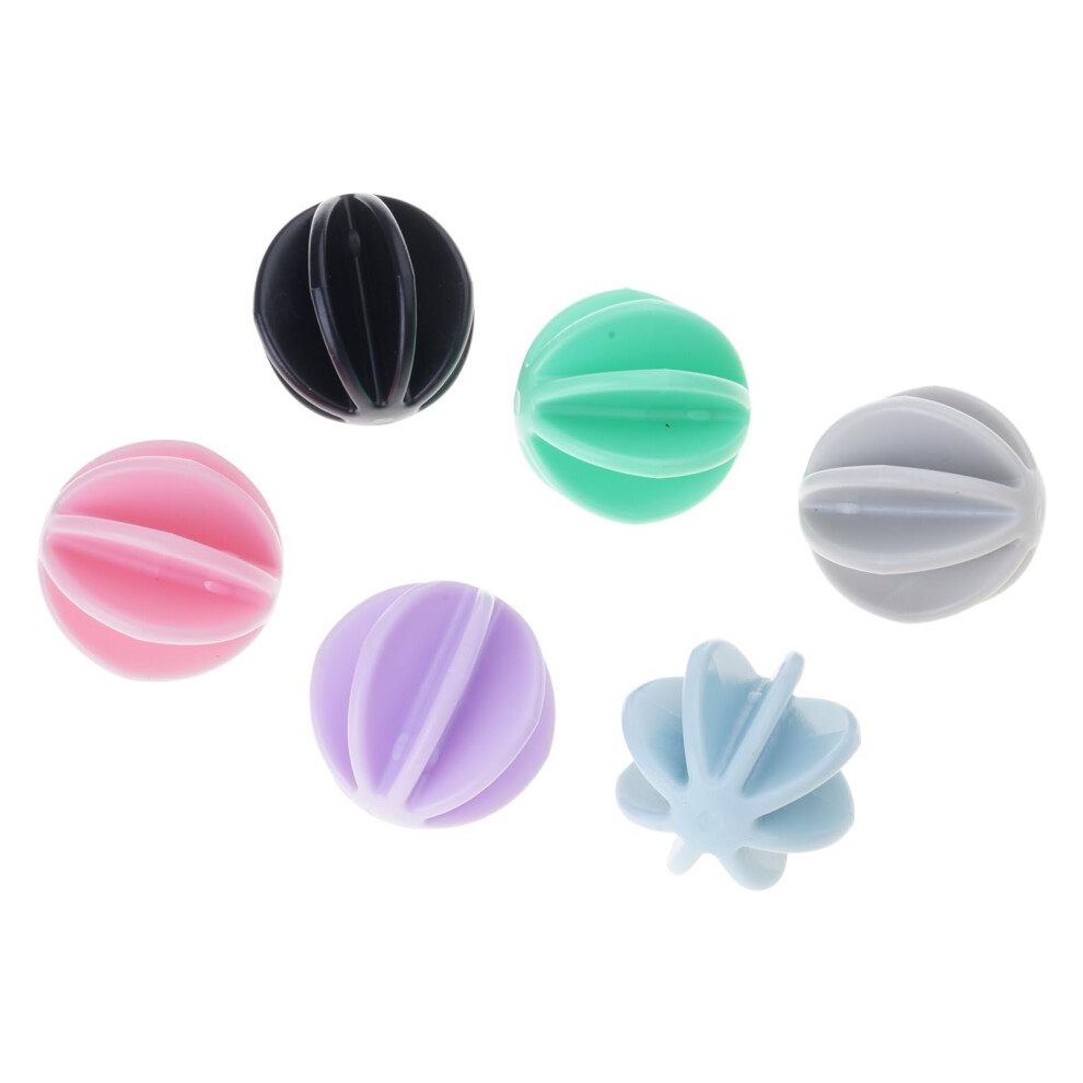 Mixing Sphere 6-Piece Set For Protein Shaker Bottles Smooth Drink Preparation Assorted Colors