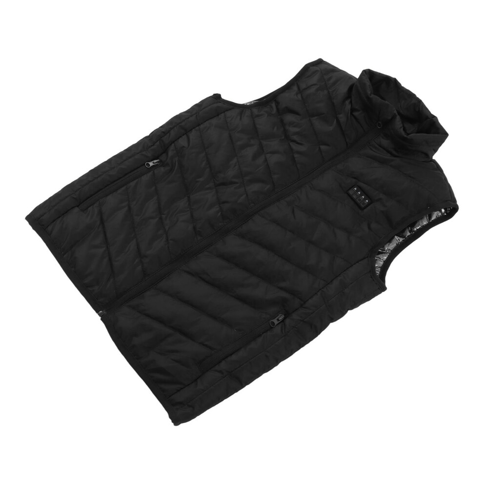 Heated Vest Black Medium | 17 Heating Zones Intelligent Temp Control 4 Switch 8461356363959