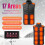 Heated Vest Black Medium | 17 Heating Zones Intelligent Temp Control 4 Switch 4
