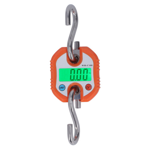 Hanging Scale LCD Digital 150kg Weighing Tool, Orange