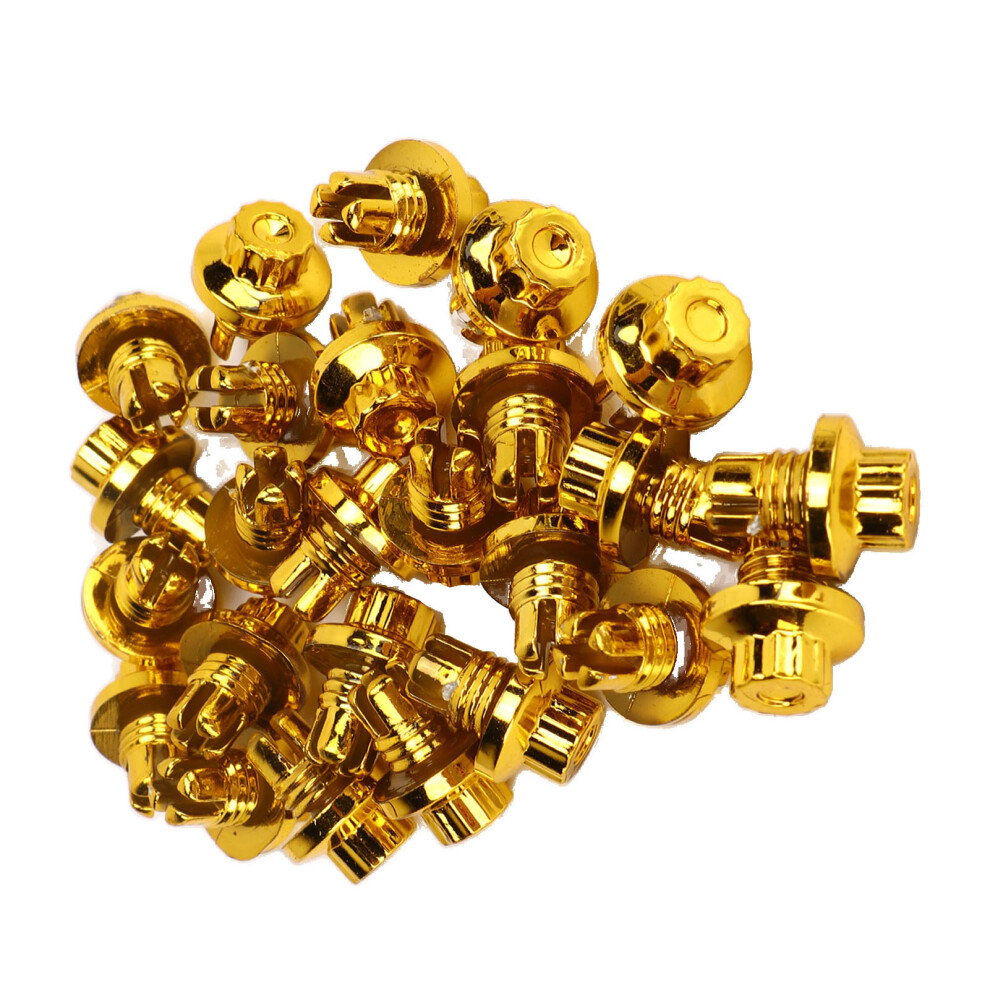 Wheel Lip Rivets 25Pcs Gold Abs For Ah Ds Series Wheel Rims Rim Nut Fasteners 6931356367100