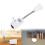 (As show, One size) E27 Eu Plug Socket Adapter With On/off Switch Light Lamp Bulb All Direction 3