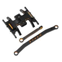 Aluminum Alloy RC Car Steering Set for 1/24 SCX24 Black/Gold