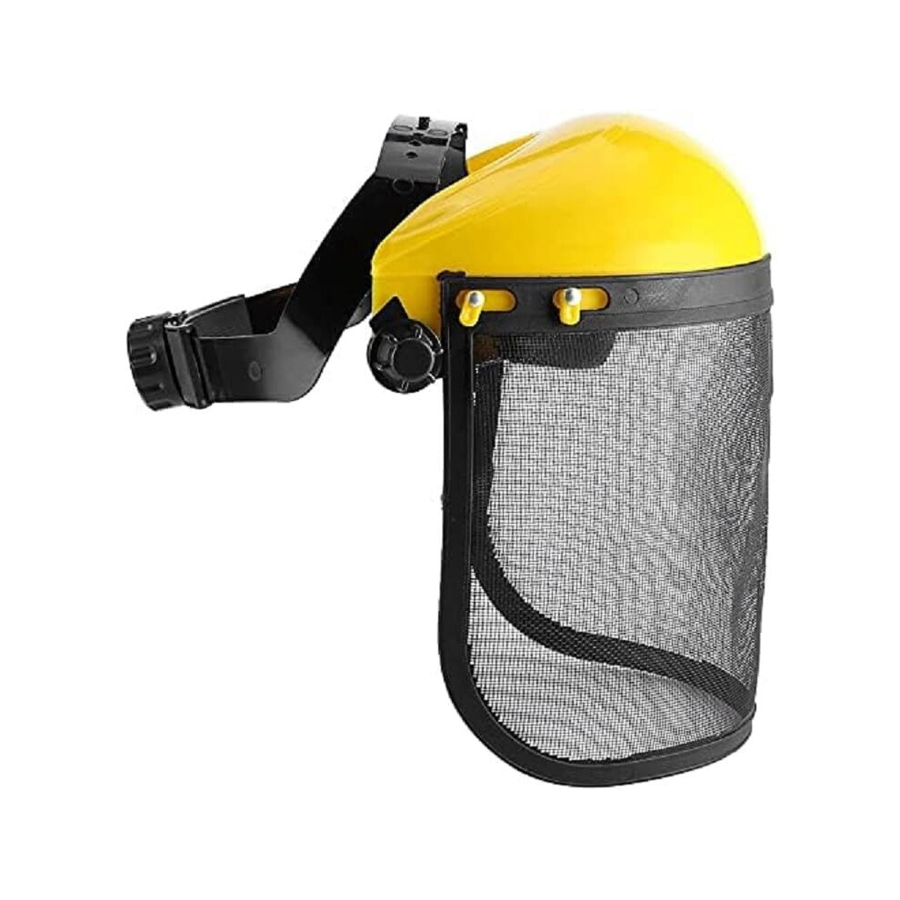Safety Face Shield, Adjustable Safety Helmet, Full Face Mesh Visor For Gardening, Lawn Care And Logging 9067246378493