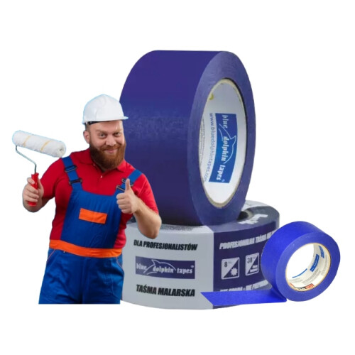 BLÅ DELFINS Professionel Maskeringstape 48 mm