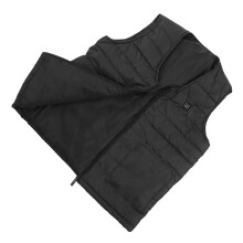 Heated Vest V Neck, 2XL, Black, Breathable, Waterproof, Temperatur Adjustable