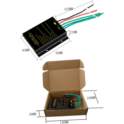 MPPT Boost Wind Charge Controller Wind Power Regulator Aluminum Alloy Shell Protection For Up 2