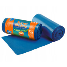 RAVI Müllsäcke Super Strong Blau 120 L 15 Stk