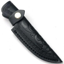 PU Leather Knife Cover With Snap Closure - Knife Sheath For Chef Knife, Portable Camp Outdoor Knife Holder, Black