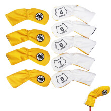 Golf Club Head Sleeves All Weather Protective Guard 9X Alphabet Number Design For Driver And Fairway