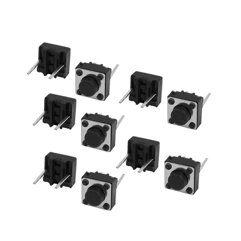 Power Switch Button Tactile 6X6x4.3mm Through-Hole 2-Pin Micro Self-Reset Momentary Dip 5V 40Pcs 9393856694433