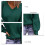 Green Women's V Neck Pullover Sweater XL 100% Polyester Breathable Basic 4