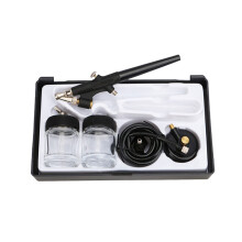 Pneumatic Spray Gun Single Action Air Brush Set With Fluid Cups For Cake Decorating