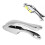 2-in-1 Stainless Steel Garlic Press Dolphin Handle Multipurpose Crusher 14