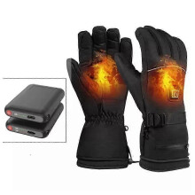(5000mAh Battery, Gray) Heated Gloves Heated Gloves for Men Women Heated Motorcycle Gloves Waterproof e