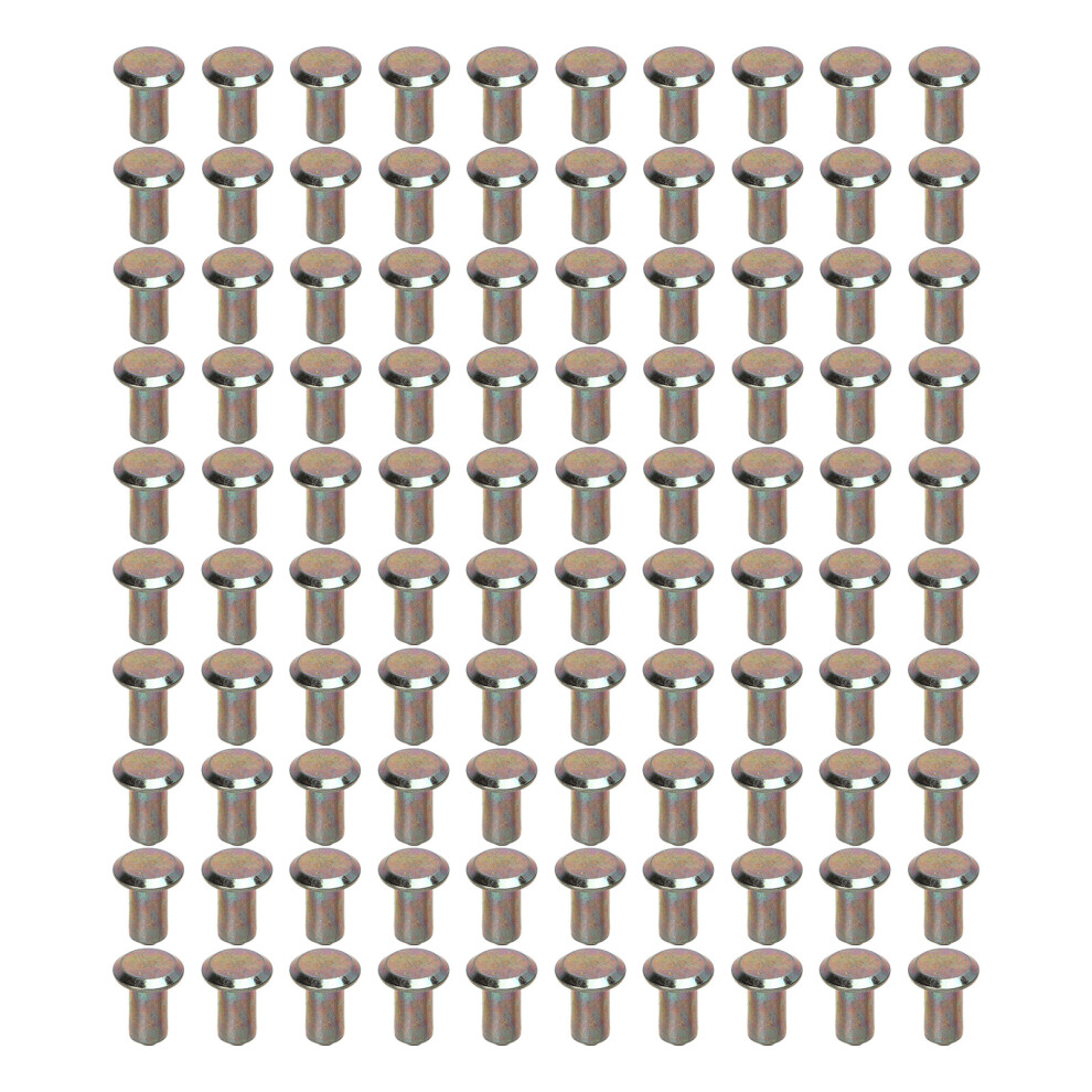 100Pcs Tire Studs Anti Slip Galvanized Metal For Suv Forklift Wheel Tyres 5021356376460