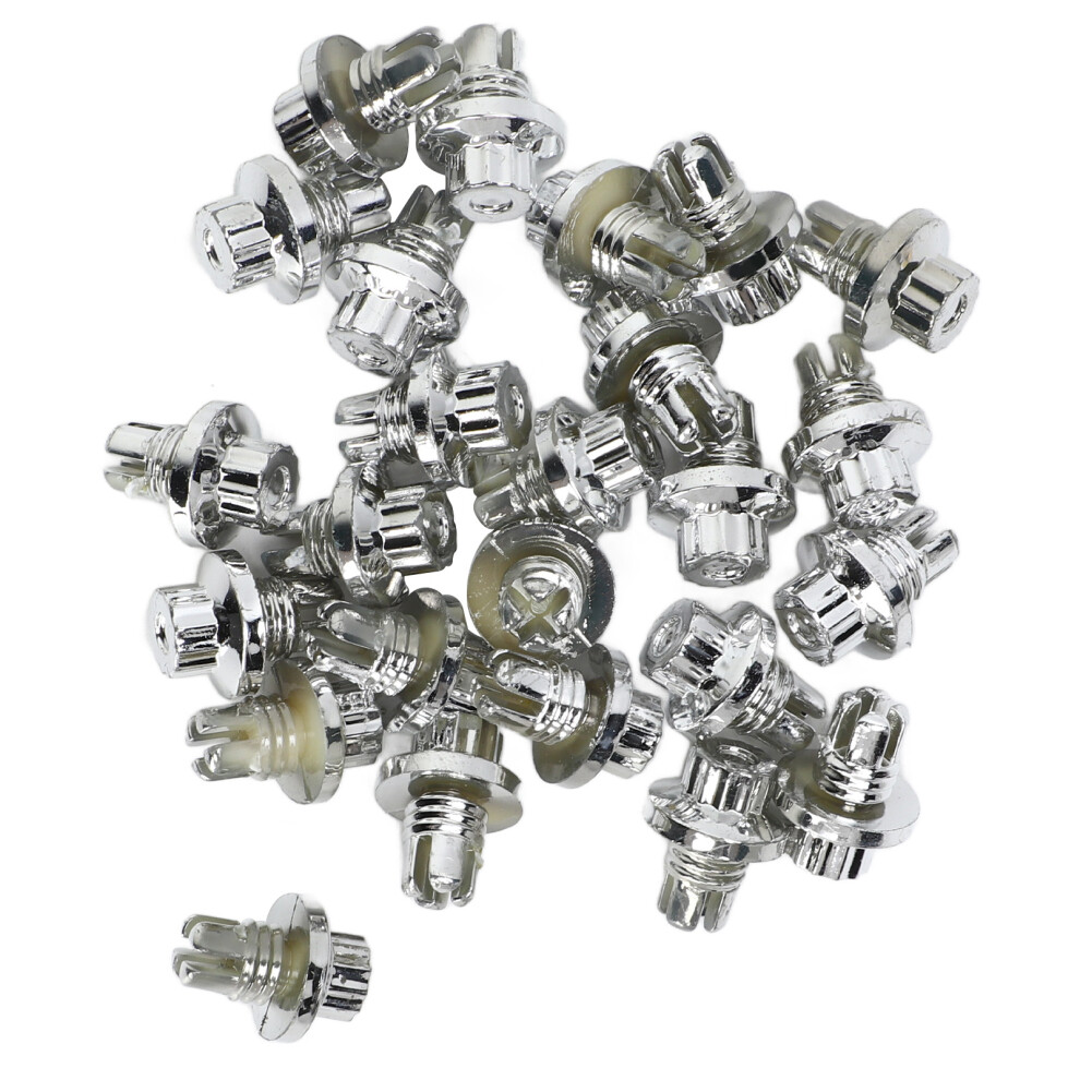 Ah Ds Series Wheel Rim Rivets Lip Rivets Nuts 25 Pcs For Tire Rims Silver 8361356376969
