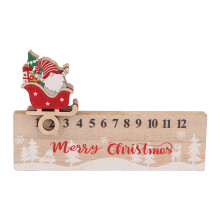 Weihnachts-Tisch-Countdown-Kalender, Holz