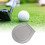 Portable Silver Grey Golf Ball Washer Pouch - Soft Durable Easy Clean 1