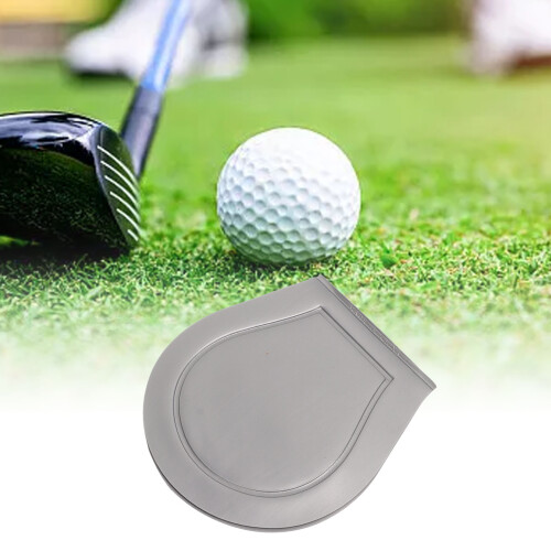 Portable Silver Grey Golf Ball Washer Pouch - Soft Durable Easy Clean