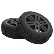 2 Stück 1/16 RC Auto Reifen Gummigriff, Durchmesser 77 mm, Schwarz