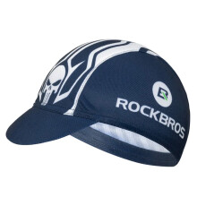Cappellino da ciclismo con visiera, circonferenza testa 56-61 cm - blu