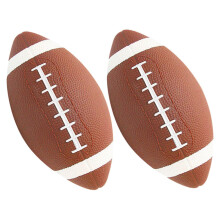 Rugby Training Balls 2-Pack, Inflatable Soft Rugby Balls for Hand-Eye Coordination, Lightweight for Home and Stadium