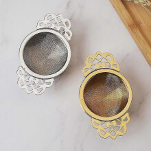 (As show, One size) 2pcs Stainless Steel Ultra Fine Mesh Tea Strainers With Handles