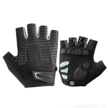Fietshandschoenen met gel-inzetstukken, maat L, grijs