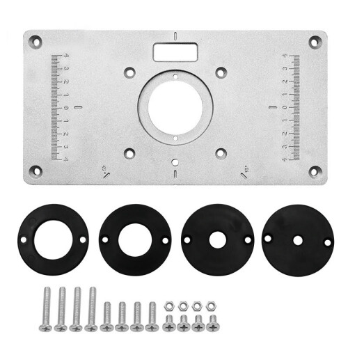Aluminum Router Table Insert Plate, 234x119mm, 8.3mm Thick 1